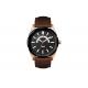 Stainless Steel Mens Designer Quartz  Watch ,  Genuine Quartz Leather Watch