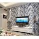 Modern Living Room 3D Suede Wallpaper 0.53*10M Geometric Design Wallcovering Exported