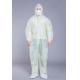 Yellow Breathable 37GSM Disposable Coverall With Hood