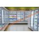 Narrow Aluminum Alloy Frame Glass Door For Display Cabinet Cold Room