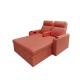 PU Leather Modern Reclining Chair Love Seat Sofa Bed