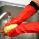 Household Unlined Rubber Dish Gloves Chemical Resistant