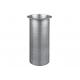 Round design Stainless steel brush finished mini desktop bathroom trash can/table dustbin/ waste bin without cover