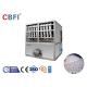 Stainless Steel 3000kg Ice Cube Maker Machine R404a Refrigerant