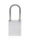Security Silver Stainless Steel Padlock in Heavy Duty Design