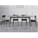 Stainless Steel Frame marble Luxury Design Dining Table