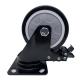 5 Inch TPE Black Tread Lockable Premium Heavy Duty Caster