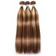 Raw Double Drawn Straight Human Hair Weft Bundles for 2022 P4/27 Hair Extensions