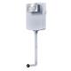 White Round Plastic Concealed Cistern with Push Button Flush