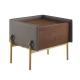Solid Steel High Leg Nightstand Simple and Modern Storage Cabinet for Mini Bedroom