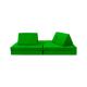 High Density Foam Velvet Configurable Play Couch 6 Piece Modular Sofa For Toddlers