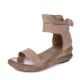 S498 New Roman Shoes Original Handmade Retro Summer Sandals Pastoral Forest Horseshoe Heel Shoes