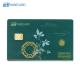 SGS Metal Smart Card With Chip Magstripe Fingerprint Access Control
