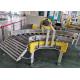 Mobile 220V Curve Palletizing Conveyor Parts Stainless Steel 201 In Food Industry