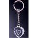 Crystal Transparent Heart Key Chain