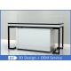 Black S / S Metal Frame Jewelry Display Cases / Jewellery Counter