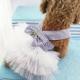 Adorable Striped Mesh Dog Princess Dresses With Bow
