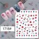 3D Dried Flower Nail Decals , Self Adhesive Colorful Leaves Nail Stickers OEM ODM