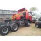 Red 90 Ton Euro III 371hp HOWO 6x4 Prime Mover Truck