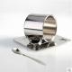 double wall stainless steel temp keeping coffee/tea cup with saucer
