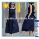 Fashion Lady Sleeveless Flare Linen Cotton Long Dress For Plus size
