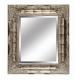 Mirror frames, rectangle shape with embossed silver color frames