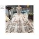 Off Shoulder Tailor Made Prom Dresses Colorful Lace Beading Floor Length