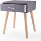 Space Saving Scandinavian Nightstands Assembled Bedside Tables Compact Size