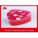 CMYK Offset Printed Heart Shaped Tin Box For Wedding Candy Sweets Gifts Packaging