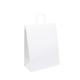 Luxury White Boutique Gift Shopping Handle Paper Bags For Clothes