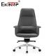 Black High Back Leather Office Chair With Armrests Adjustable Height