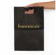 Custom Seize LDPE Die Cut Handle Plastic Retail Shopping Bags With Bottom Gusset