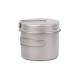1600ml 500ml Titanium Camping Cookware Picnic Cooking Pot With Folded Long Handle