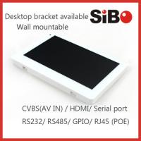 Wall Mount 7 IPS screen Power over Ethernet with RS232 RS485