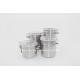 4pcs Kitchen organization metal steel candy can round shape food  jar with clip lid