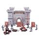Military soldiers mini figure toys for kids wargame medieval knight's castle building block