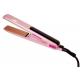 Pink CE ROHS PTC Heater Flat Iron Hair Straightener