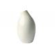 Organic Ceramic Bud Vase / Flower Vase With White Reactive Glaze / Smooth Surface