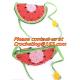 Women Knitted Lolita Messenger Bags Watermelon Mini Bag Beach Handmade Crochet Shoulder Ba