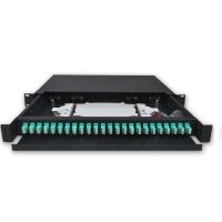 Cold Rolled  ODF Optical Distribution Box Drawer 24 Port Light Weight