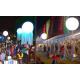 Eye Catching Inflatable Event Lighting 220V LED Balloons For Exhibitions