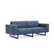 Blue Hotel Office Reception Leather Modular Sectional Office Sofa