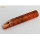 Cold Worked Extruded Copper Fin Tube for Solar Heating Systems