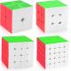 Multicolor Magnetic Rubik'S Cube Set With 2x2 3x3 4x4 5x5 Series For Present Collection