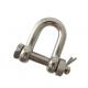Polished Finish OEM 304 316 Stainless Steel Us Bolt Type Chain Shackle D Shackle