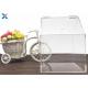 House Shape Clear Acrylic Gift Boxes Candy Container Non Toxicity For Retail Store