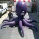 Purple PVC Material Giant Inflatable Octopus For Ocean Show Advertising