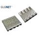 Copper Alloy Shield SFP Plus Cage Assembly 10G 4 Ports Press Fit Mount Type
