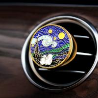 Custom Logo Car Air Fresheners Car Perfume Vent Clip Vanilla, Lemon Fragrance