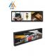 Metal Shell Stretched Bar LCD Indoor 36.2 Inch Android Advertising Screen AC110-240V